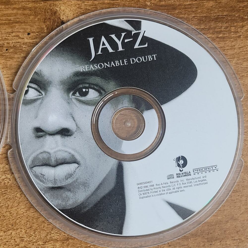 Vtg 90s Jay-Z Reasonable Doubt CD